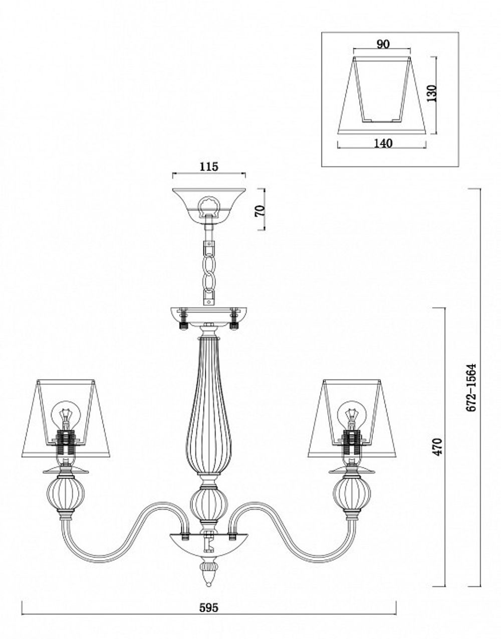 Подвесная люстра Freya Inessa FR2685PL-05BZ