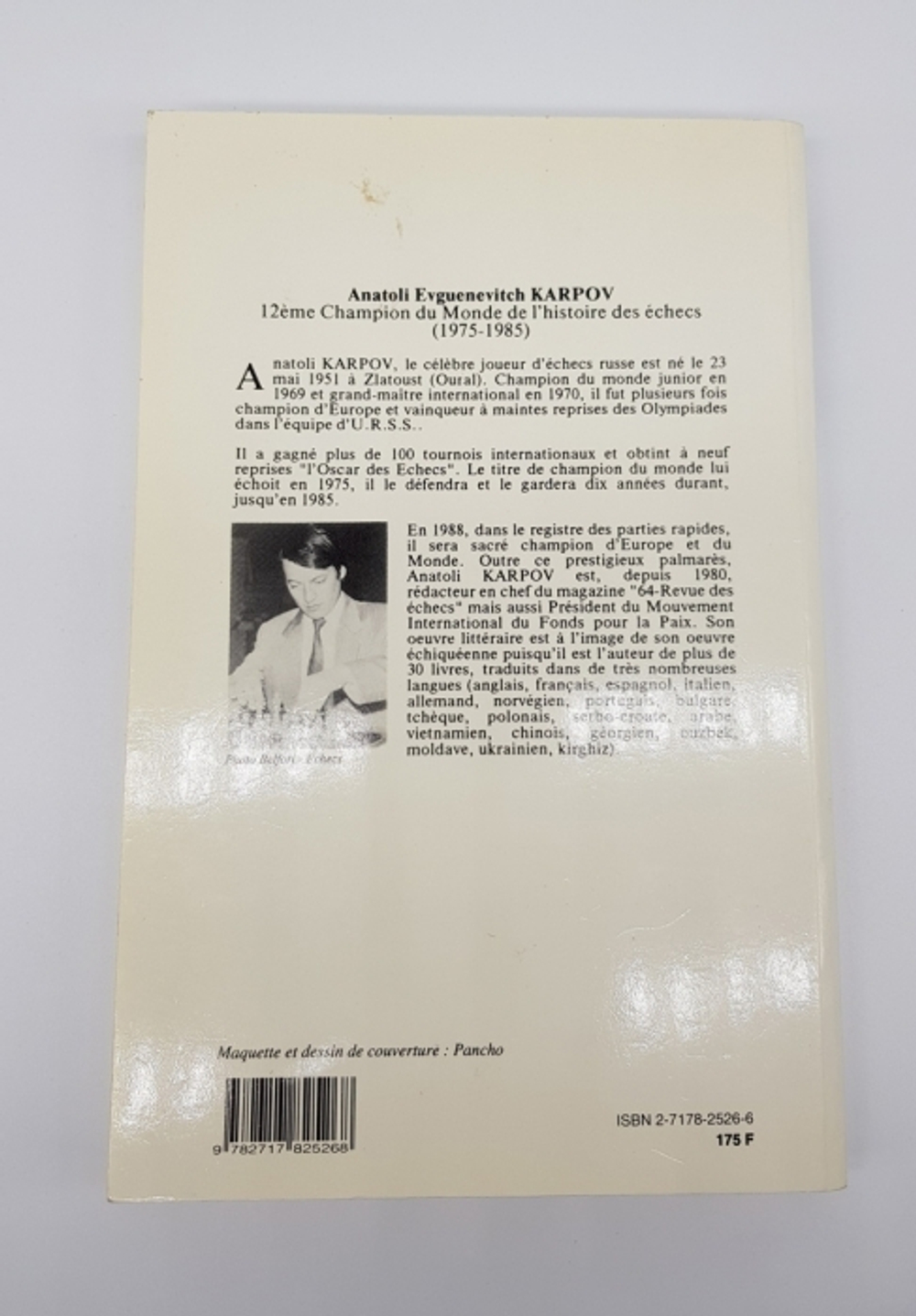 "Les echecs vingt conversations avec Karpov (Шахматы двадцать бесед с Карповым)". Karpov