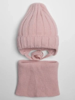 Шапка для девочки осенняя и снуд вязаный