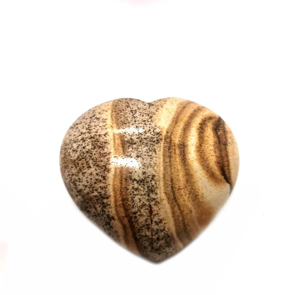 Сердце 40мм яшма песочная 35.1