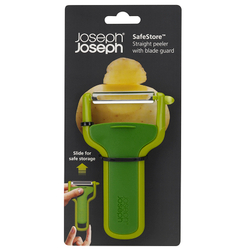 Овощечистка с горизонтальным гладким лезвием SafeStore зеленая Joseph Joseph 20167
