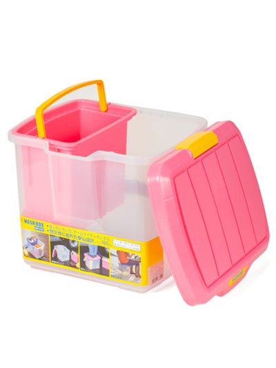 Ящик экспедиционный IRIS RV BOX WASH BOX 25C, 25 литров 41x31x32,5 см. Розовый