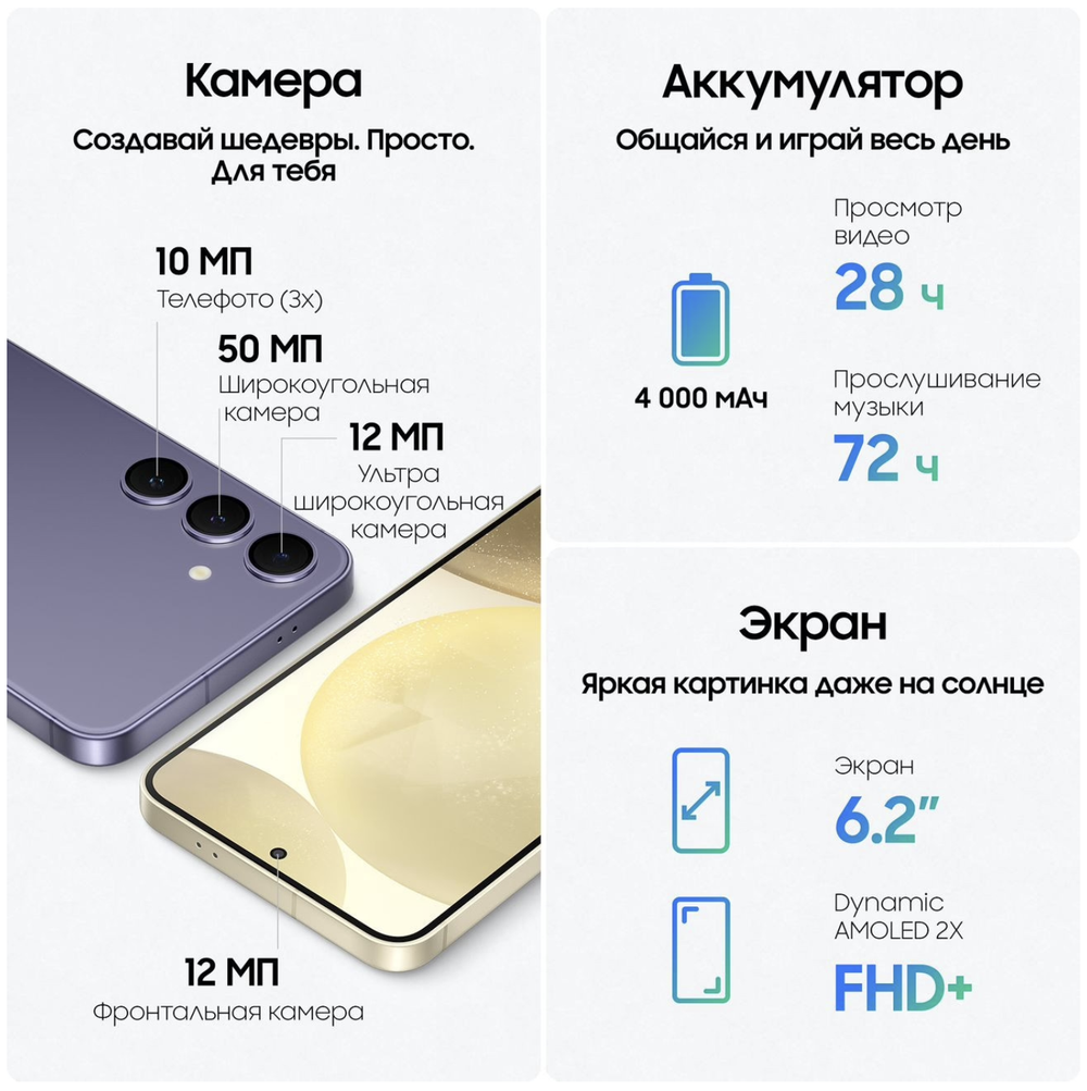 Samsung Galaxy S24 8/256 ГБ Gray