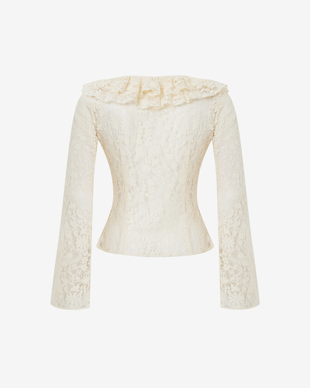 Блуза из кружева с фестонами