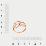 Кольцо женское из розового золота 585 пробы без вставок (арт. 70263100)
