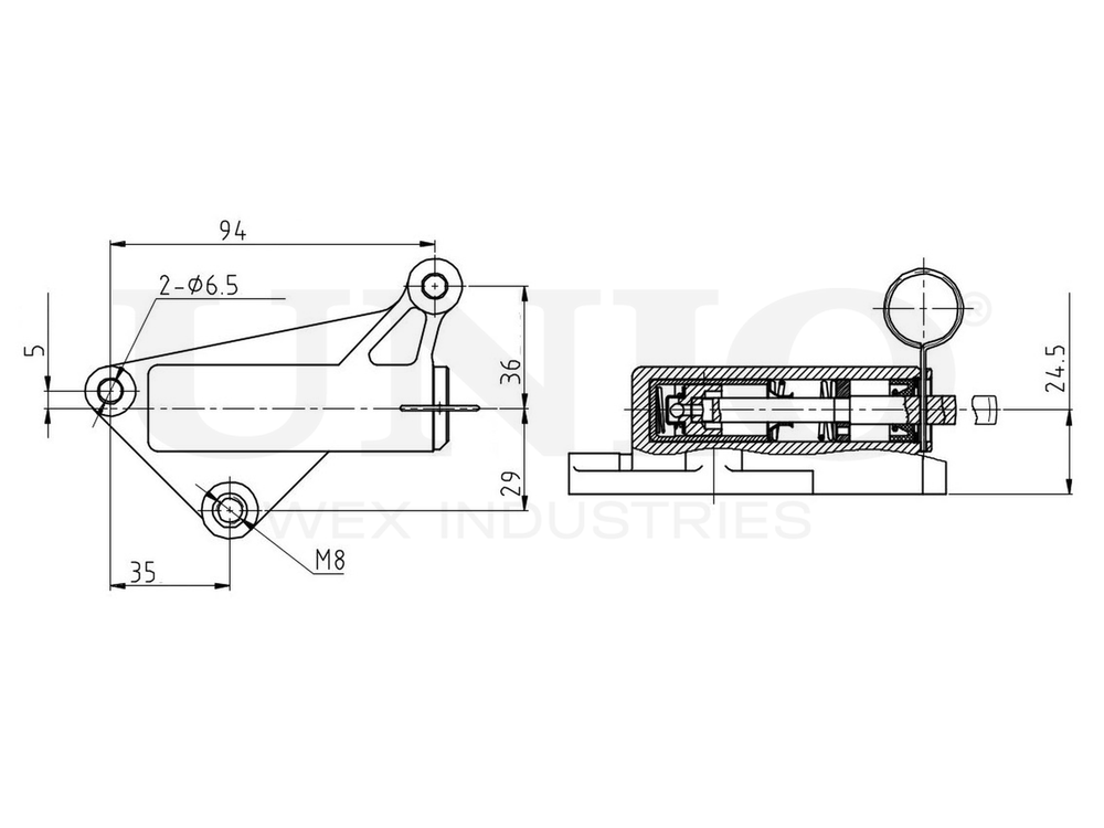Гидравлический натяжитель ремня ГРМ UNIO TNS-10144