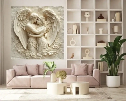 Фотообои 200х200см 3д объемные барельеф Ангелы флизелиновые обои