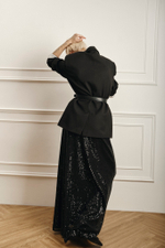 Юбка с пайетками