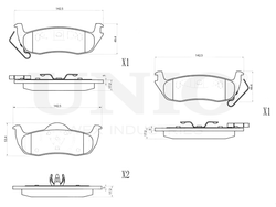 Колодки тормозные диск. задние UNIO BRP-20309