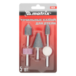 Точильные камни для дрели, 5 шт Matrix 76020