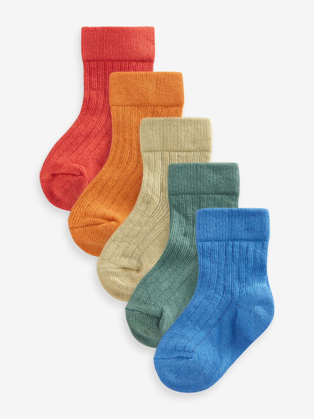 Носки для малышей Next N28-220, 5 шт., Синий, Красный, Зеленый