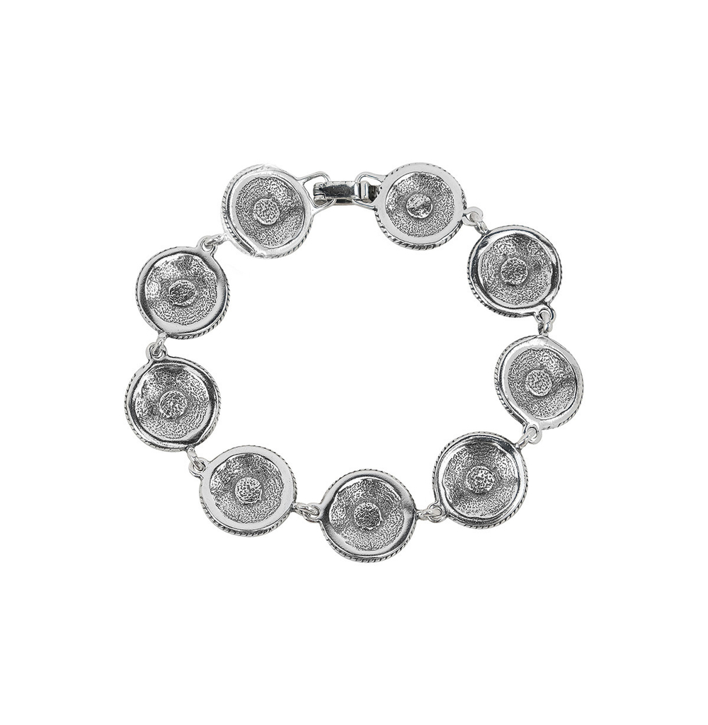 "Фивы" браслет в серебряном покрытии из коллекции "Радиус" от Jenavi с замком пряжка