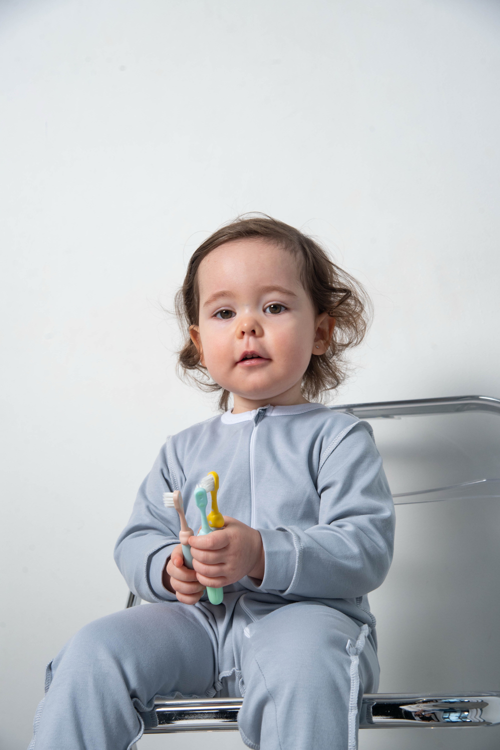 Набор детских зубных щеток Clouds, 3 шт