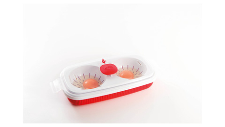 Контейнер для приготовления яиц пашот и омлета в СВЧ 0,75л 2 порции SNIPS