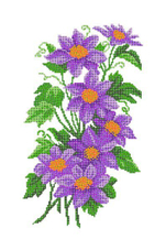 "Клематис"-4515 ткань с нанесенным рисунком