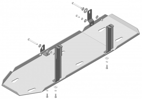 Защита Топл. бака. 5 мм, Алюминий. для Dodge Ram 1500 2009-2015, Dodge Ram 1500 2015-2018 MOTODOR.32903