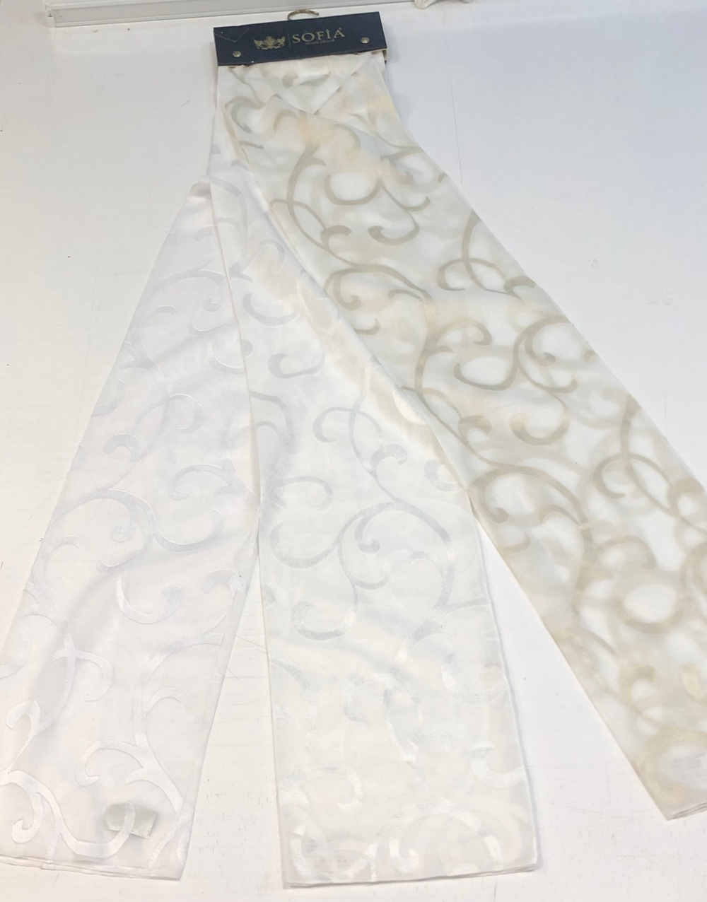 Тюль Sofia арт. JQ-18844 col. 7001 белый (высота 315 см, Турция)