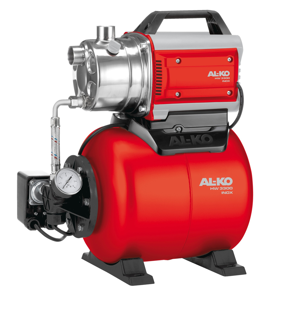Насосная станция AL-KO EASY HW 3300 Inox (810Вт, 8м/38м, 3100л/ч, 11,5кг)
