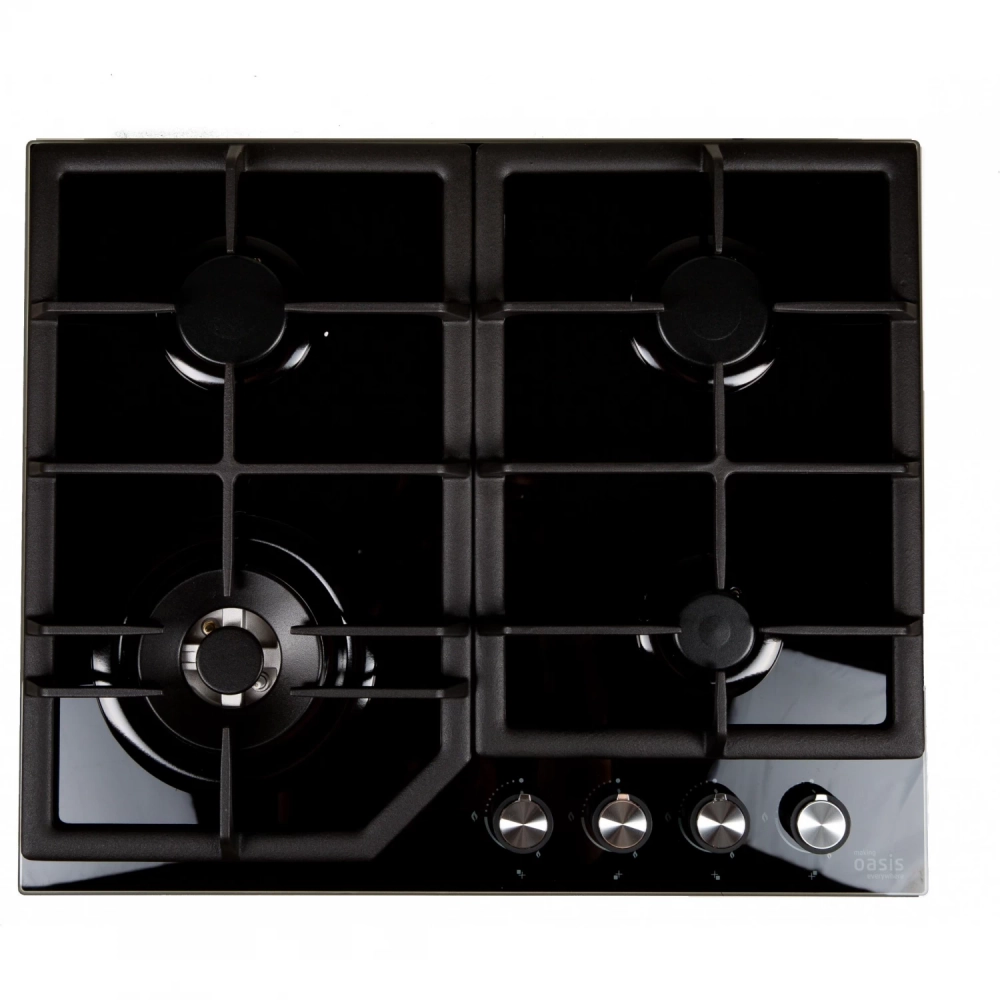 Газовая панель Oasis P-GBT черный,стекло