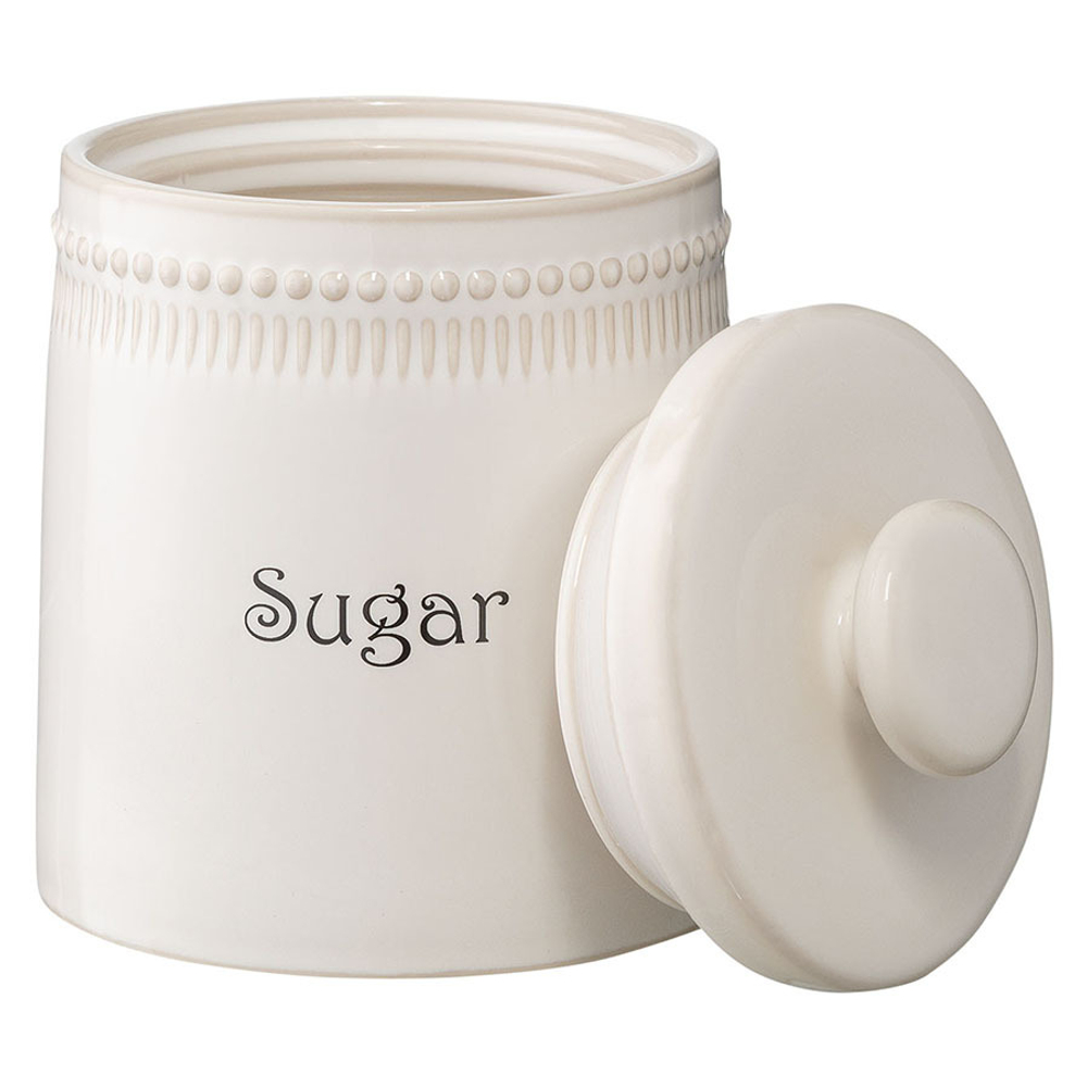 Банка для сахара белого цвета из коллекции kitchen spirit, 820 мл