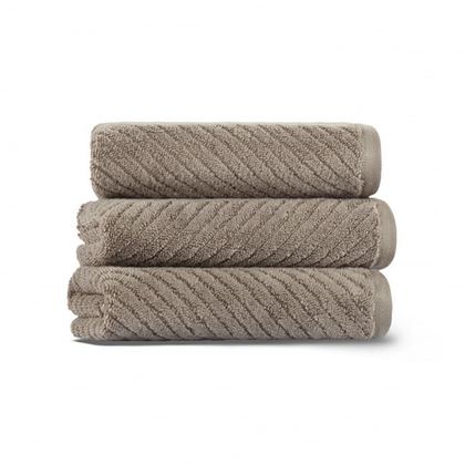 Полотенце 40х71 L'appartement Chevron cabble stone серо-коричневое