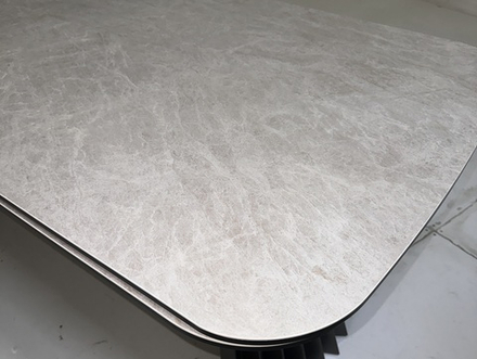 Стол М-City DISAUR Астрид (Astrid) 200 Tl-102 Бежевый Мрамор, Испанская керамика, темно-серый каркас