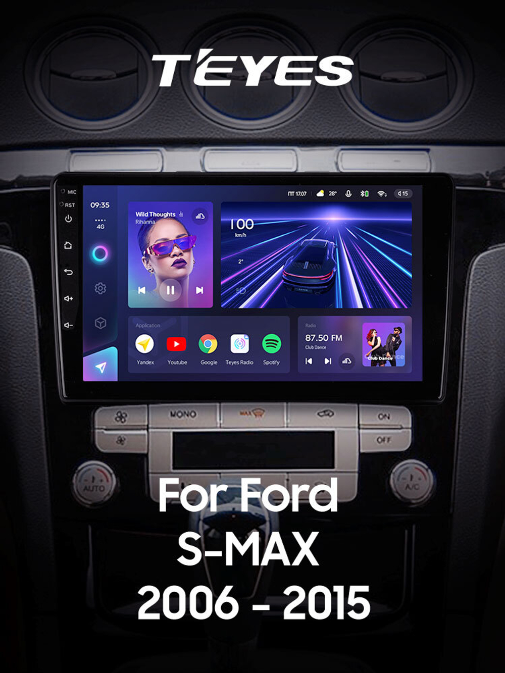 Teyes CC3 9"для Ford S-MAX 2006-2015