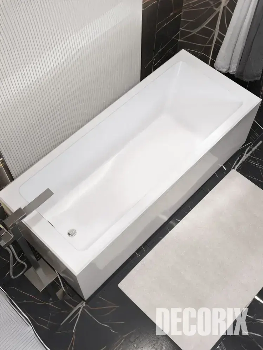 Эмаль для ванны белая аэрозоль DECORIX - краска для плитки, ванны, керамики в аэрозольном баллончике 520 мл - комплект 2 шт