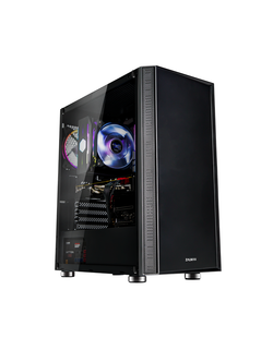 Корпус ZALMAN R2, ATX, BLACK, WINDOW, 2x3.5", 2x2.5", 2xUSB2.0, 1xUSB3.0, RGB FAN CONTROLLER, REAR 1x120mm RGB