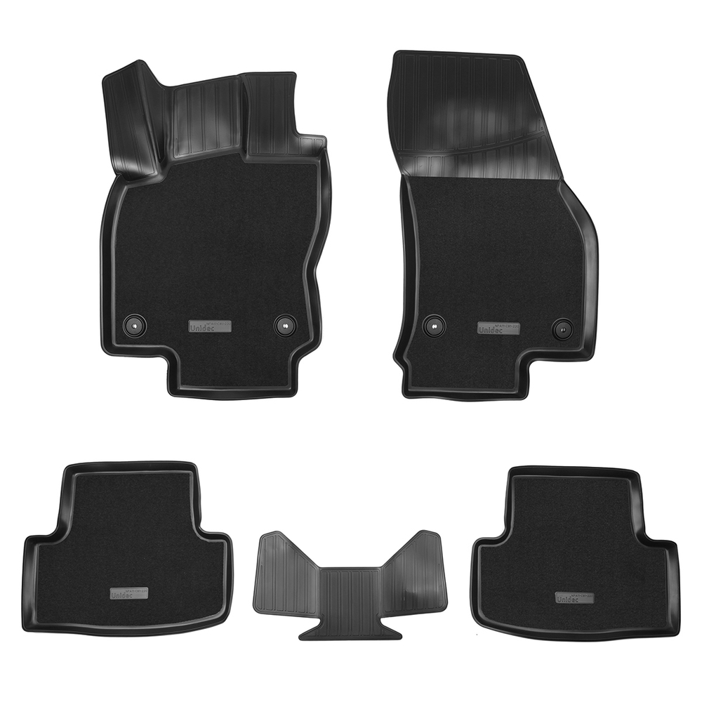 Ковры в салон Norplast/Unidec для Volkswagen Taos (2020-), Черный, арт.NPA11-C81-220-2-CM