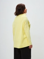 Лонгслив оверсайз с вырезом лодочка сливочно-масляный