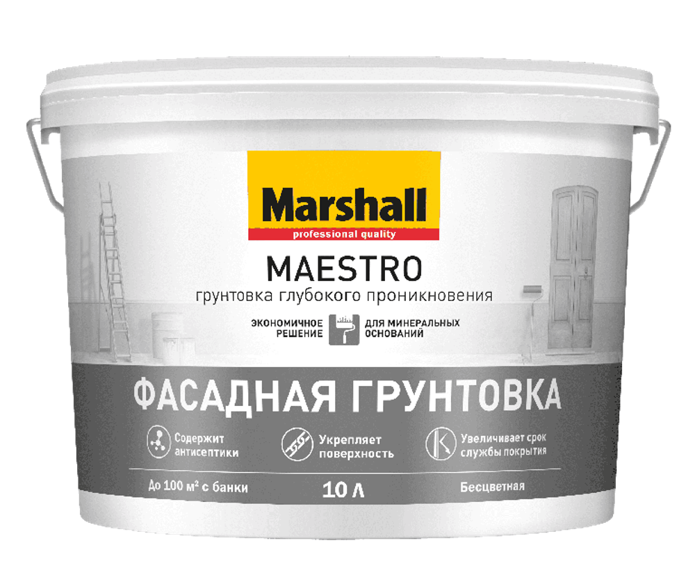 Грунтовка глубокого проникновения Marshall Maestro 10л
