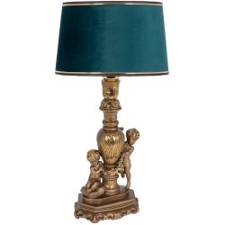 Настольная лампа Путти Бронза с абажуром Тюссо Мурена