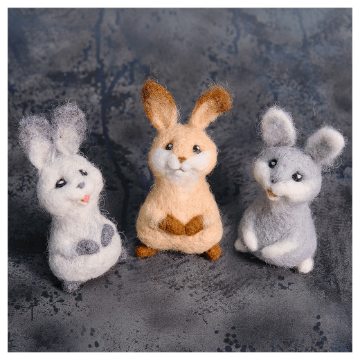 Валяная игрушка «Волшебный кролик»