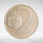 Czech Republic, 2 Koruny, 1993, VF
