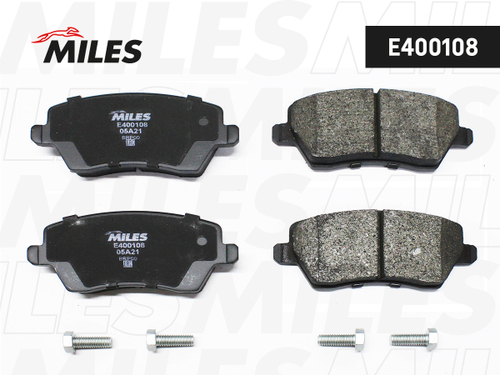 Колодки тормозные передние Lada Largus, Vesta без АБС Miles Low-metallic