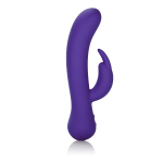 Фиолетовый вибратор со стимулятором клитора Vanity Vs18 - 21 см. (Цвет: фиолетовый)