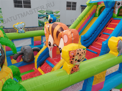 Коммерческий батут "Звериная команда", 10*5*5,5 м