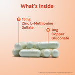 Jarrow Formulas, Zinc Balance, цинк, веганская добавка, 100 растительных капсул