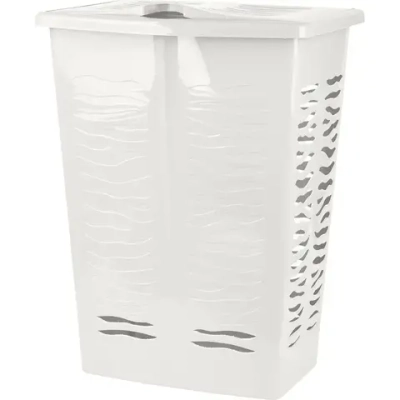 Корзина для белья Keeplex Regular с откидной крышкой 42л 39,8,9х53,7см белое облако
