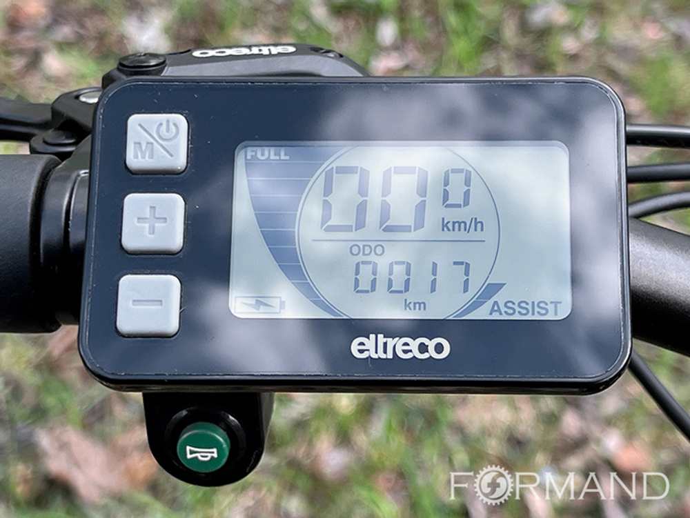 Электровелосипед Eltreco XT 600 Pro (Серо-синий)