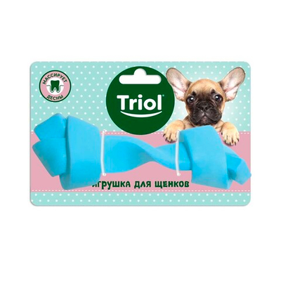 Игрушка "Кость узловая" 13,5 см (термопласт. резина) - для щенков и мини-собак (Triol Puppy)