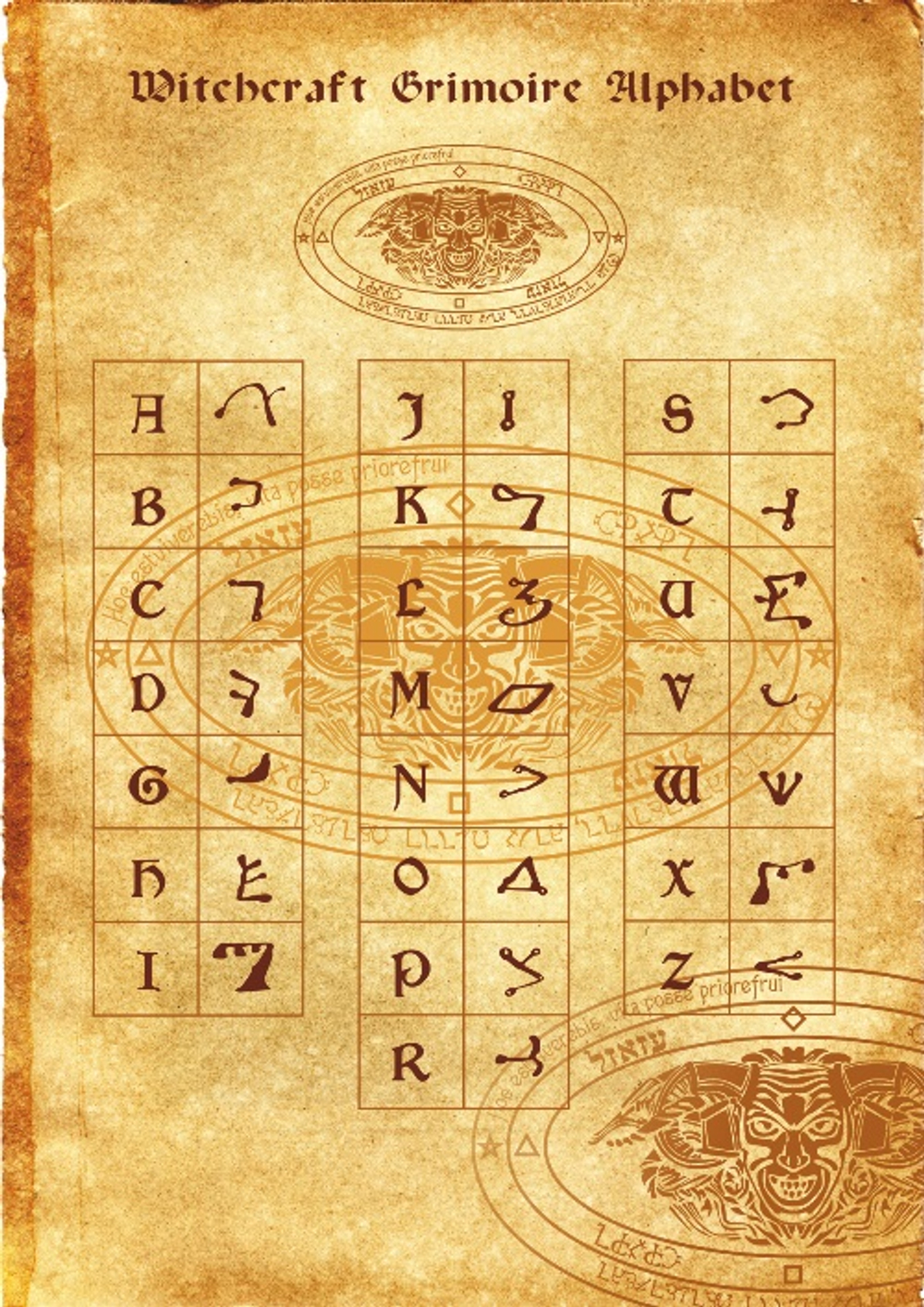 Алфавит некромагов