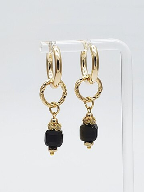 91001501 Серьги Роман с камнем - Тайна Тикаль