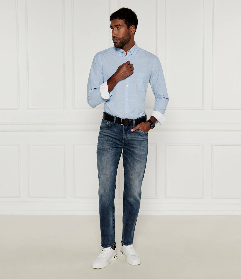 Рубашка Rickert_M BOSS ORANGE - голубой(50520061)