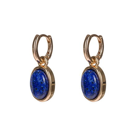 Серьги Fiore Luna NATURAL LAPIS LE1200 BL/G