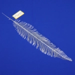 Ветка декоративная «Волшебное перо» 53 см, Белый