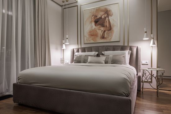 Кровать Odry c подъем.мех. велюр лилово-серый Vel19 206*220*120