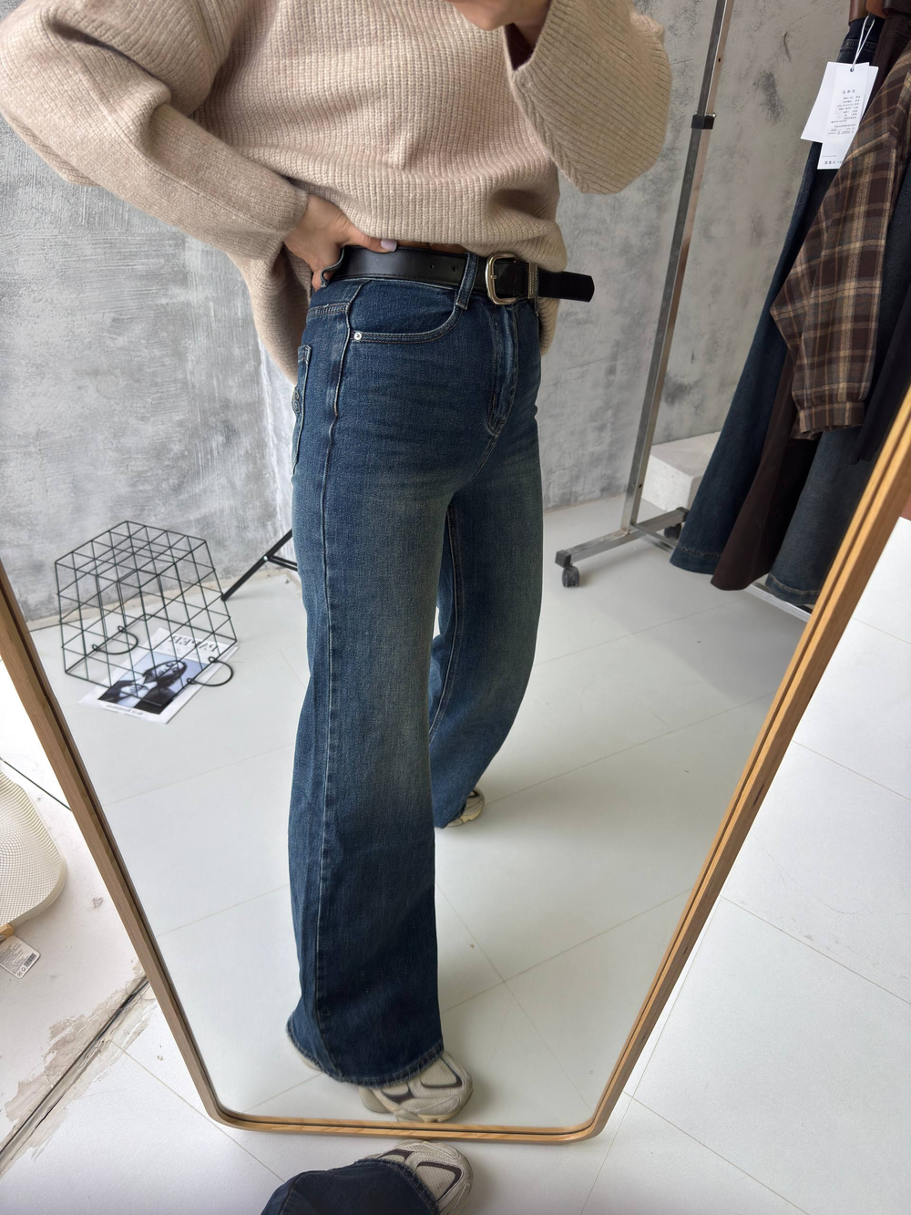 Брюки джинсовые жен. 2202 син.