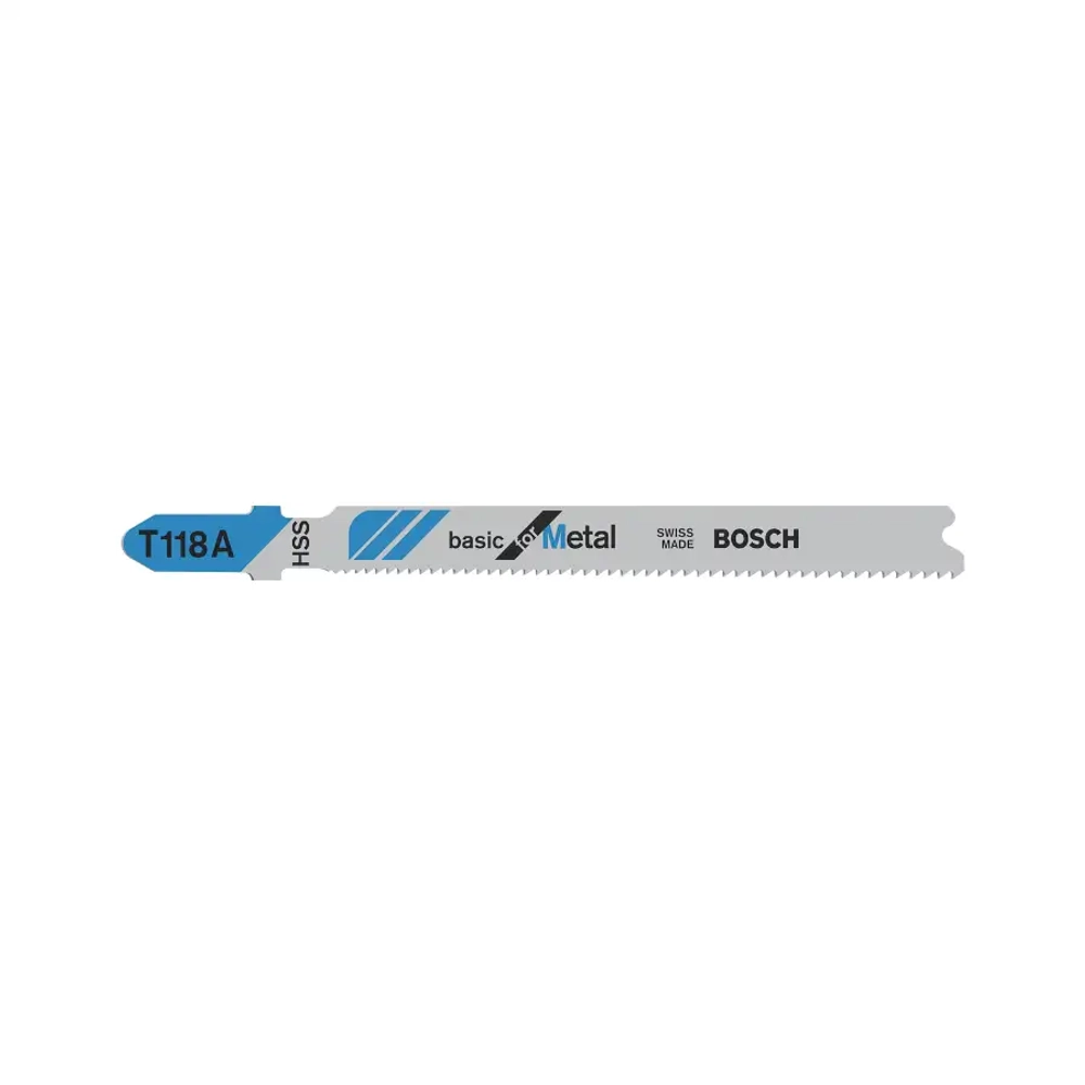 Пилки для лобзика по металлу T118 А HSS BOSCH 2608631013